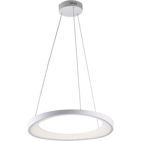 Sospensione Moderna Circolare Anna Led Integrato In Alluminio Bianco
