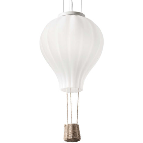 Sospensione Moderna Dream Corda Bianco 1 Luce E27 D42Cm
