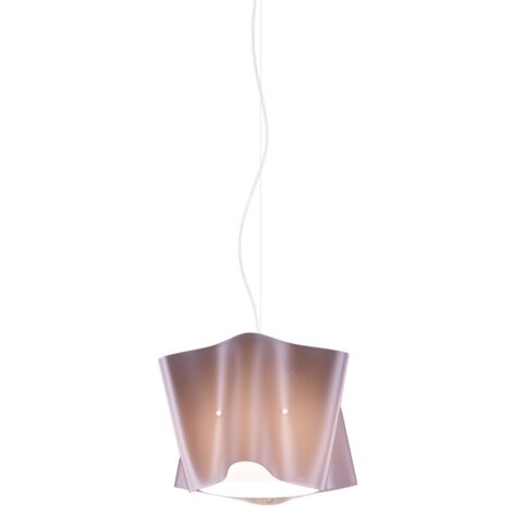 Sospensione Moderna Folio Polilux ® Pink Metal E Metallo Cromo 1 Luce E27