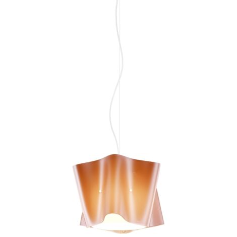 Sospensione Moderna Folio Polilux ® Rame E Metallo Cromo 1 Luce E27