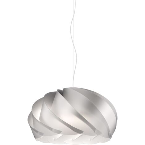 Sospensione Moderna Half Globe Polilux ® Argento E Metallo Cromo 1 Luce E27