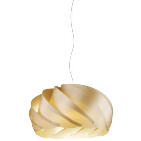 Sospensione Moderna Half Globe Polilux ® New Gold Metallo Cromo 1 Luce E27 D55Cm