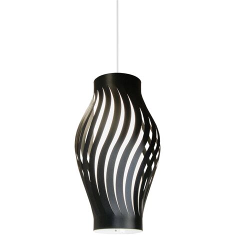 Sospensione Moderna Helios Polilux ® Nero 1 Luce E27