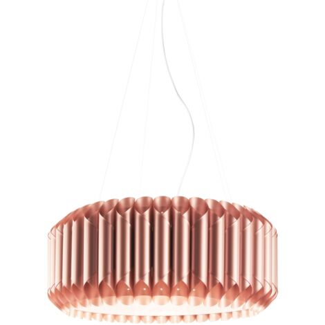 Sospensione Moderna Louise Polilux ® Rame E Metallo Cromo 1 Luce E27 D60Cm
