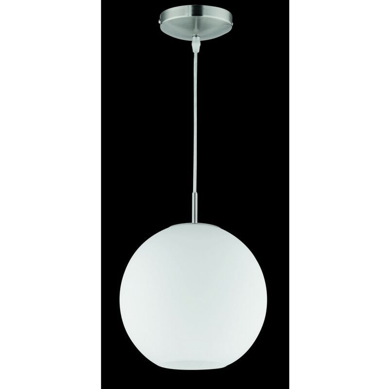Image of Iperbriko - Sospensione Moderna Moon Boccia Vetro Bianco Ø25 cm Trio Lighting