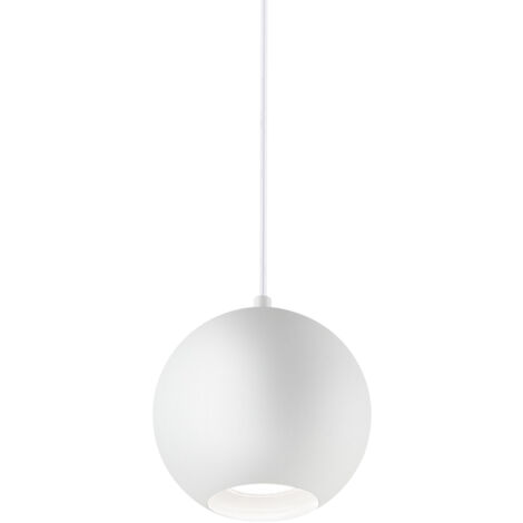 Sospensione Moderna Mr Jack Metallo Bianco 1 Luce 7W 3000K Luce Calda Big