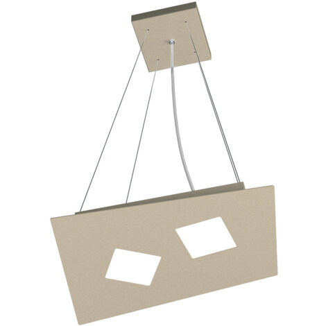Sospensione Moderna Note Metallo Sabbia 2 Luci Gx53
