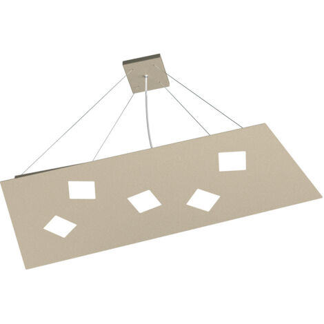 Sospensione Moderna Note Metallo Sabbia 5 Luci Gx53