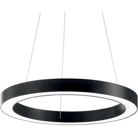 Sospensione Moderna Oracle Alluminio-Materie Plastiche Nero Led 35W 3000K