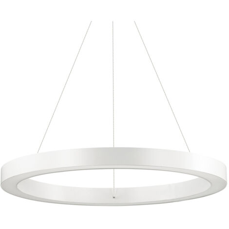 Sospensione Moderna Oracle Alluminio-Plastiche Bianco Led 33W 3000K D60Cm