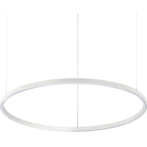 Sospensione Moderna Oracle Alluminio-Plastiche Bianco Led 38W 3000K D70Cm