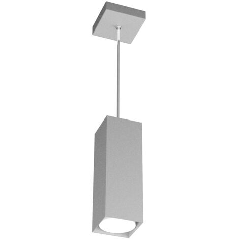 Sospensione Moderna Plate Metallo Grigio 1 Luce Gx53 25Cm