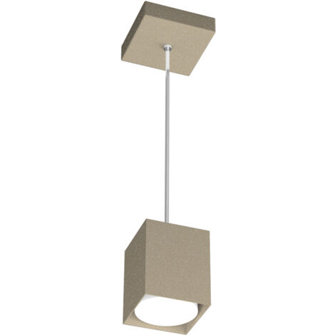 Sospensione Moderna Plate Metallo Sabbia 1 Luce Gx53 10Cm