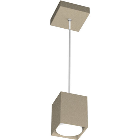 Sospensione Moderna Plate Metallo Sabbia 1 Luce Gx53 10Cm