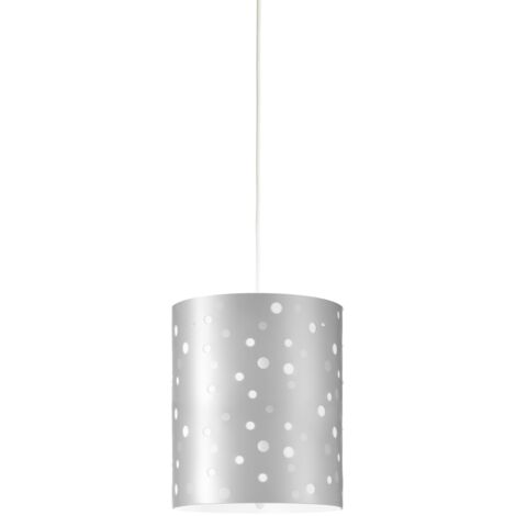 Sospensione Moderna Pois Polilux ® Argento 1 Luce E27 D27Cm