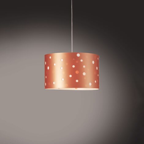Sospensione Moderna Pois Polilux ® Rame 1 Luce E27 D40Cm