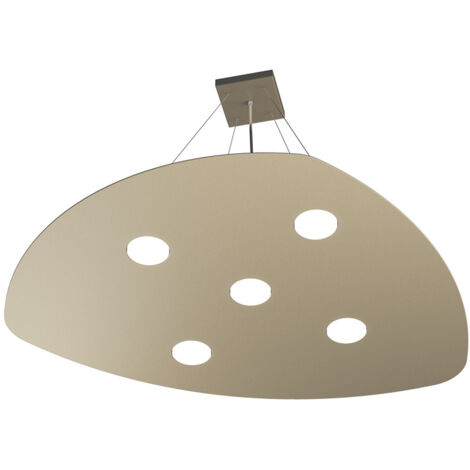 Sospensione Moderna Shape Metallo Sabbia 5 Luci Gx53