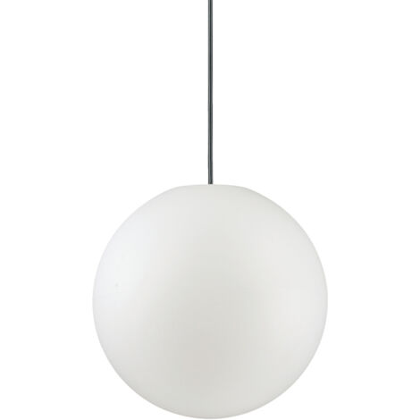 Sospensione Moderna Sole Alluminio Bianco 1 Luce E27 D30Cm