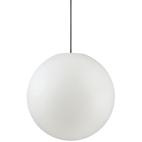 Sospensione Moderna Sole Alluminio Bianco 1 Luce E27 D40Cm