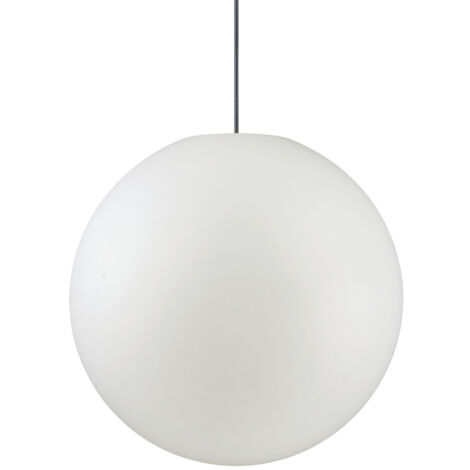 Sospensione Moderna Sole Alluminio Bianco 1 Luce E27 D50Cm