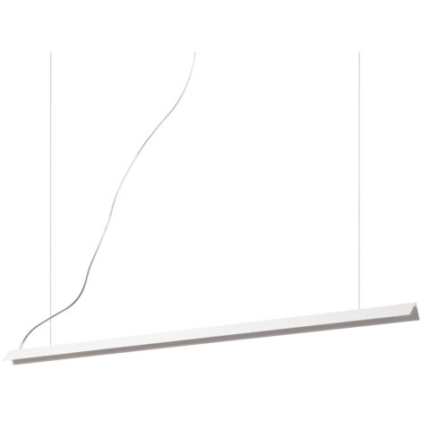 Sospensione Moderna V-Line Metallo Bianco Led 20W 3000K Luce Calda