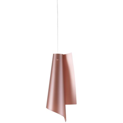 Sospensione Moderna Vela Polilux ® Rame E Metallo Cromo 1 Luce E27 H68Cm