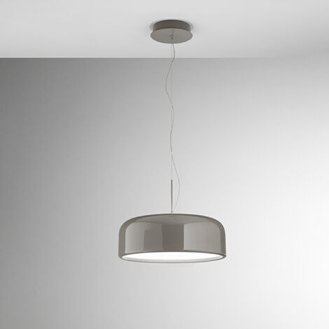 Sospensione Moderna Velia Metallo Grigio Led 40W Dimmerabile Ip20