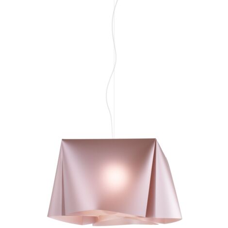 Sospensione Moderna Wanda Polilux ® Pink Metal E Metallo Cromo 1 Luce E27
