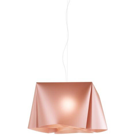 Sospensione Moderna Wanda Polilux ® Rame E Metallo Cromo 1 Luce E27