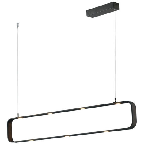 "Sospensione MOKA in alluminio marrone dimmerabile con 9 LED da 5W 4000K (luce naturale)"