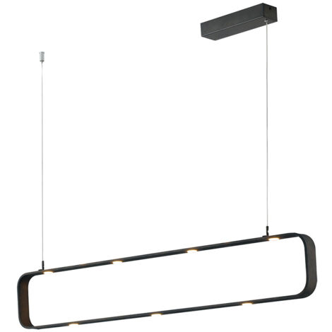 "Sospensione MOKA marrone dimmerabile con 9 LED da 5W luce calda"