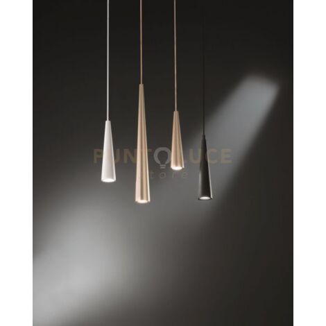 SOSPENSIONE NOA H.25CM D.5,5CM ORO 1 LUCE ATTACCO GU10
