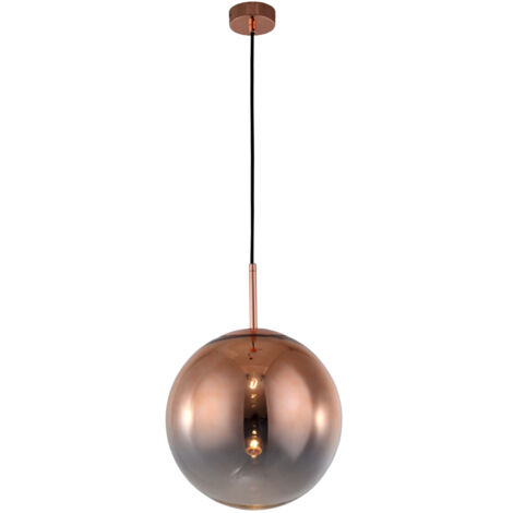 Sospensione Palla Ø30 rame vetro E27 Light Prestige