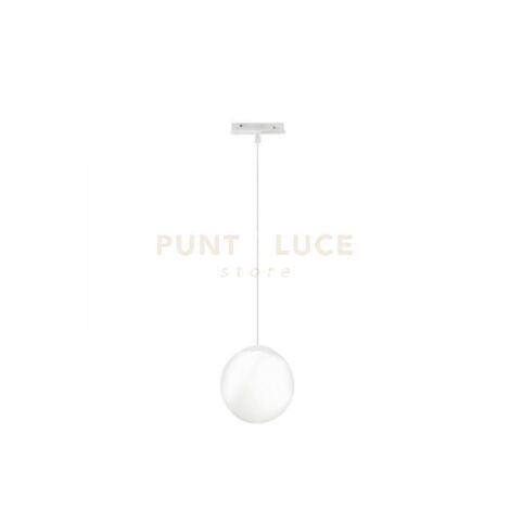 SOSPENSIONE PER BINARIO MAGNETICO E SFERA D.15CM BIANCO LED 3000K 624LM 8W
