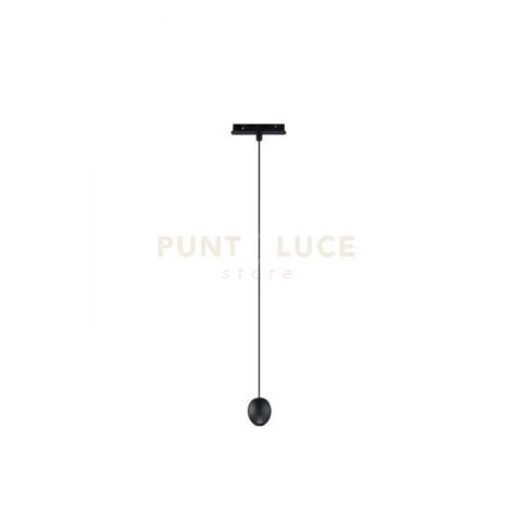 SOSPENSIONE PER BINARIO MAGNETICO OVALE NERO D.5CM LED 3000K 312LM 4W