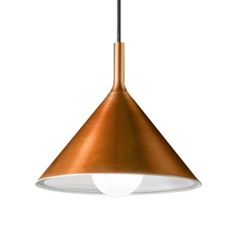 Sospensione rame gea luce barbie sp e27 led alluminio lampada soffitto classica rustica