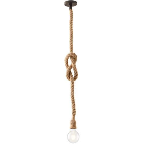 "Sospensione ROPE in canapa e metallo"