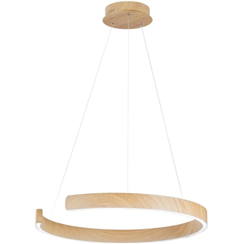 Sospensione semicircolare led navel in metallo