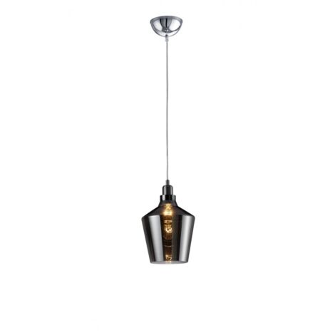 Sospensione Singola Calais Bicchiere Vetro Fumé Trio Lighting
