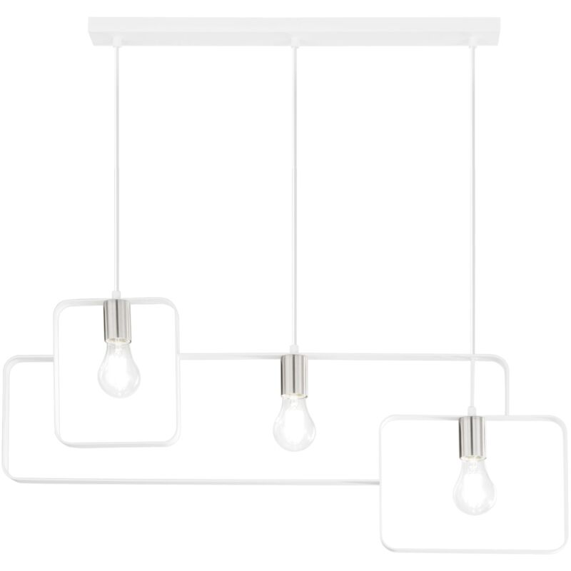 Sospensione smith Bianco in Metallo 3xE27cm