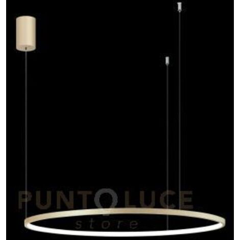 SOSPENSIONE SOEL D.80CM ORO LED 3000K 38W MAX 3486LM DIMMERABILE
