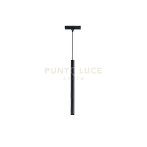 SOSPENSIONE TUBO/GRANDE PER BINARIO MAGNETICO ULTRASLIM NERO 3000K 468LM 6W