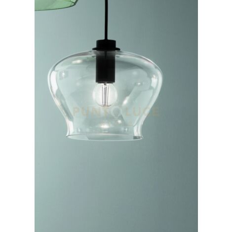 SOSPENSIONE VERVE-1 1 LUCE TRASPARENTE ATTACCO E14 SENZA BASE D' ATTACCO D.21CM