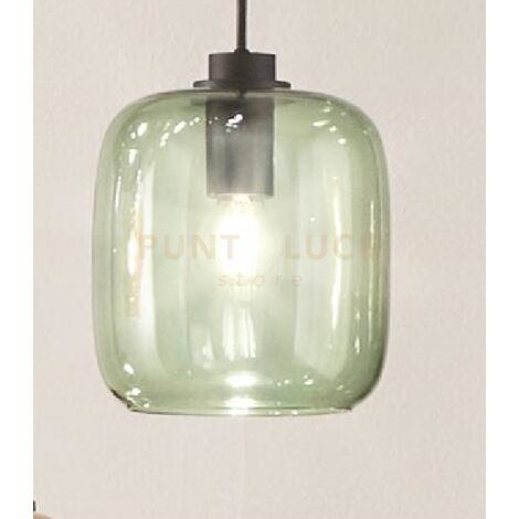 SOSPENSIONE VERVE-3 1 LUCE VERDE ATTACCO E14 SENZA BASE D' ATTACCO D.16CM H.19CM