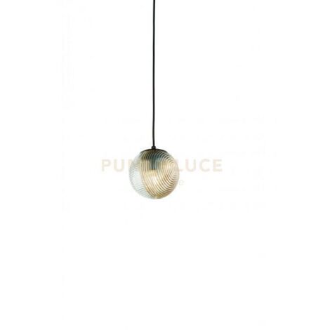 SOSPENSIONE VETRO BELLA 1 AMBRA D.15CM H.16CM 1 LUCE ATTACCO E27