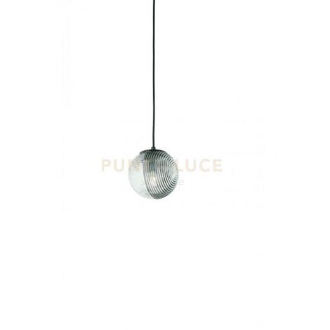 SOSPENSIONE VETRO BELLA 1 FUME' D.15CM H.16CM 1 LUCE ATTACCO E27