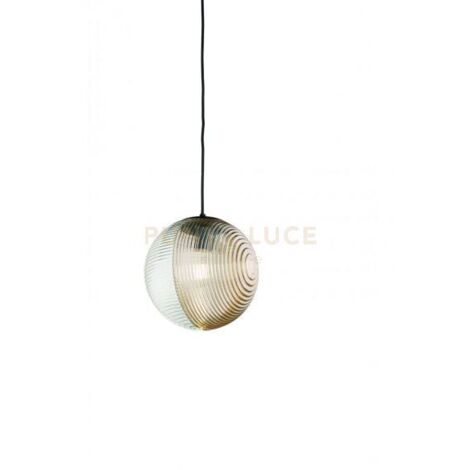 SOSPENSIONE VETRO BELLA 2 AMBRA D.24CM H.26CM 1 LUCE ATTACCO E27