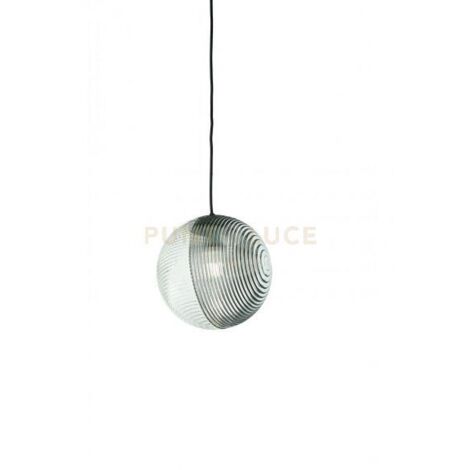 SOSPENSIONE VETRO BELLA 2 FUME' D.24CM H.26CM 1 LUCE ATTACCO E27
