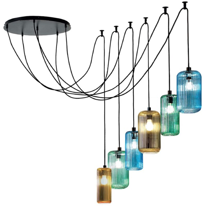 G.e.a.luce - Sospensione vetro multicolor gea luce...