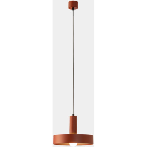 Sospensioni Keops 1 Body Tiny E27 15 Rosso mattone 576lm